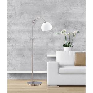 Lampadaire Timon Verre transparent / Nickel - 1 ampoule