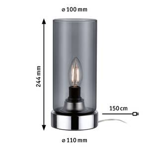 Tischleuchte Pinja II Glas / Chrom - 1-flammig