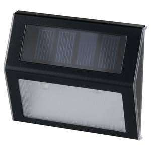 Solar-wandlamp Basic IV aluminium - 1 lichtbron