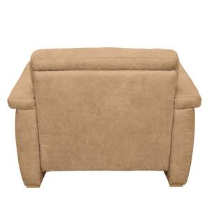 Fauteuil Picabu antieke leerlook - Beige