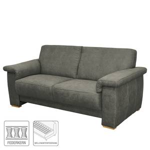 Sofa Picabu (2-Sitzer) Antiklederlook - Dunkelgrau