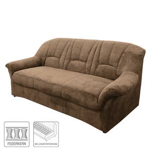 Sofa Wells (3-Sitzer) Flachgewebe - Latte Macchiato