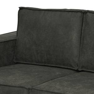 Sofa Loiza (2-Sitzer) Antiklederlook - Grau - Breite: 228 cm