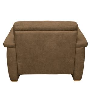 Fauteuil Picabu Aspect cuir vieilli - Latte macchiatto