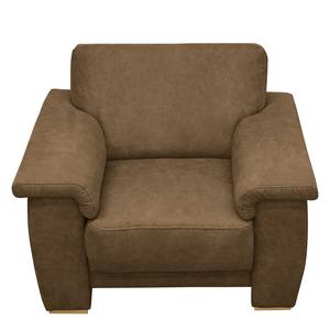 Fauteuil Picabu Aspect cuir vieilli - Latte macchiatto