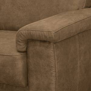 Fauteuil Picabu Aspect cuir vieilli - Latte macchiatto