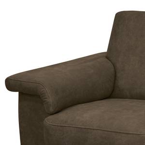 Fauteuil Picabu Aspect cuir vieilli - Marron foncé