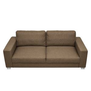 Sofa Ronks (3-Sitzer) Flachgewebe - Sandgrau