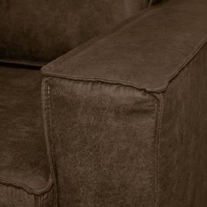Sofa Loiza (2-Sitzer) Antiklederlook - Bisonbraun - Breite: 168 cm
