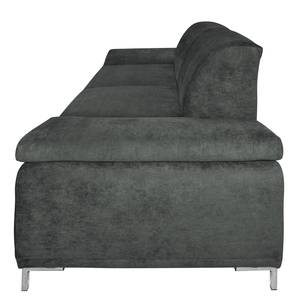 Sofa Tyner (3-Sitzer) Flachgewebe - Anthrazit