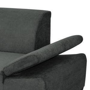 Sofa Tyner (3-Sitzer) Flachgewebe - Anthrazit