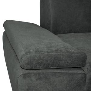 Sofa Tyner (3-Sitzer) Flachgewebe - Anthrazit