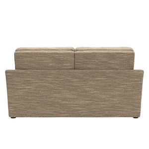 Boxspring-Schlafsofa Befasy Webstoff Folmar: Hellbraun