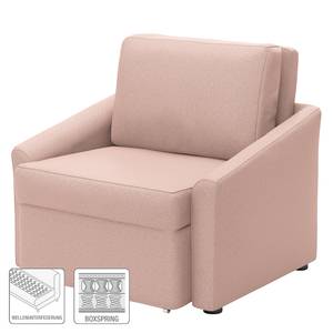 Fauteuil convertible Befasy Tissu structuré - Mauve