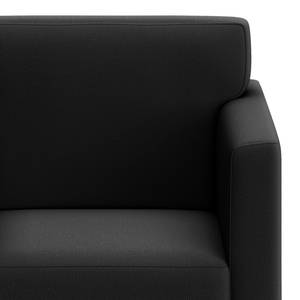 Fauteuil Nibley II Cuir pigmenté - Noir