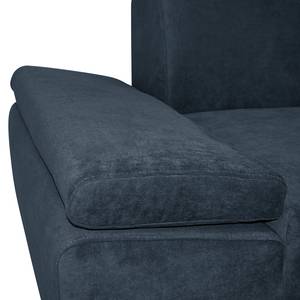 Sofa Tyner (3-Sitzer) Flachgewebe - Marineblau