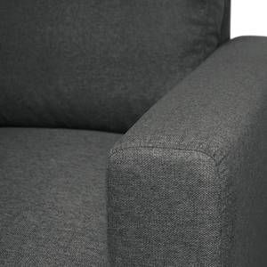 Sofa Ronks (2-Sitzer) Flachgewebe - Anthrazit