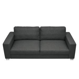 Sofa Ronks (3-Sitzer) Flachgewebe - Anthrazit