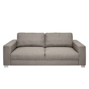 Sofa Ronks (3-Sitzer) Flachgewebe - Granit