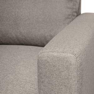 Sofa Ronks (3-Sitzer) Flachgewebe - Granit