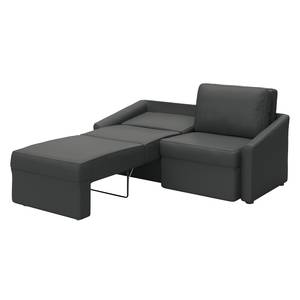 Boxspring-Schlafsofa Befasy Webstoff Bona: Anthrazit