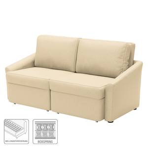 Boxspring-Schlafsofa Befasy Creme