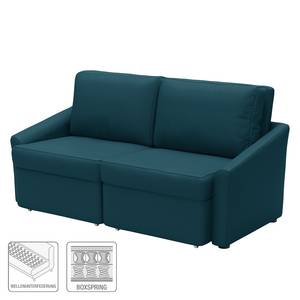 Boxspring-Schlafsofa Befasy Webstoff Bona: Marineblau