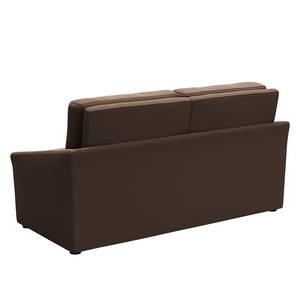 Boxspring-Schlafsofa Befasy Microfaser Meli: Braun