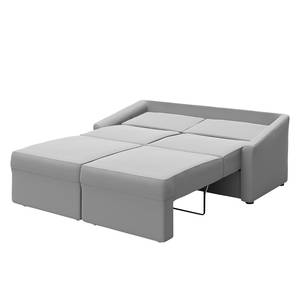 Boxspring-Schlafsofa Befasy Webstoff Meli: Silber