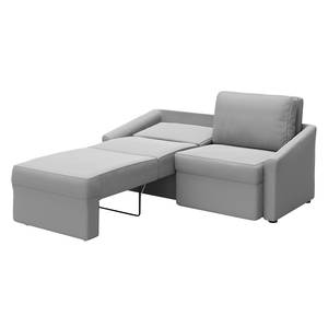 Boxspring-Schlafsofa Befasy Webstoff Meli: Silber