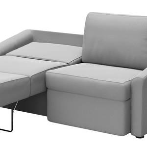 Boxspring-Schlafsofa Befasy Webstoff Meli: Silber