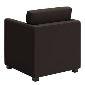 Fauteuil Nibley VIII Imitation cuir - Marron foncé