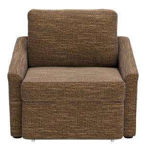 Slaapfauteuil Befasy structuurstof - Bruin