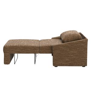 Slaapfauteuil Befasy structuurstof - Bruin