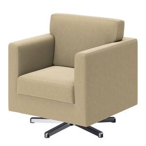 Fauteuil Nibley I Echt leer - Cappuccinokleurig