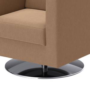 Fauteuil Nibley III Echt leer - Latte Macchiattokleurig