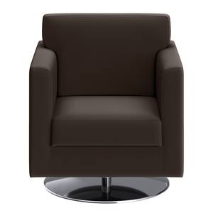 Fauteuil Nibley IV gepigmenteerd leer - Donkerbruin