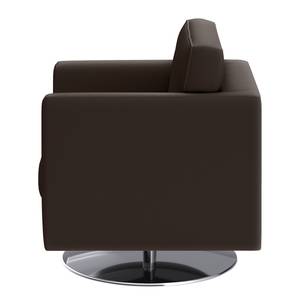 Fauteuil Nibley IV gepigmenteerd leer - Donkerbruin