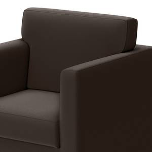 Fauteuil Nibley IV gepigmenteerd leer - Donkerbruin