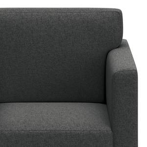Fauteuil Nibley V geweven stof - Antraciet