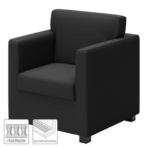 Fauteuil Nibley VIII kunstleer - Zwart