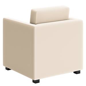 Fauteuil Deven V Cuir pigmenté - Blanc