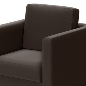 Fauteuil Deven VI gepigmenteerd leer - Donkerbruin