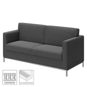 Sofa Nibley II (2-Sitzer) Webstoff - Grau