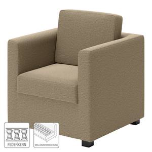 Fauteuil Deven IX geweven stof - Oud groen