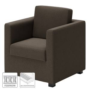 Fauteuil Deven XIII antieke leerlook - Donkerbruin