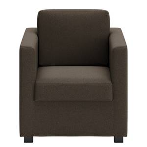 Fauteuil Deven XIII antieke leerlook - Donkerbruin