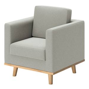 Fauteuil Deven XV antieke leerlook - Lichtgrijs