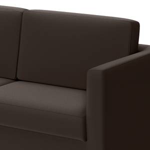 Sofa Deven IV (2-Sitzer) Pigmentiertes Leder - Dunkelbraun