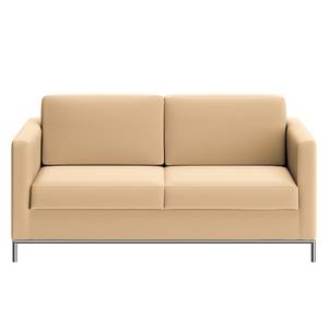 Sofa Deven V (2-Sitzer) Pigmentiertes Leder - Creme